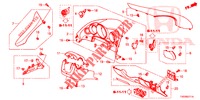 INSTRUMENT GARNISH (COTE DE CONDUCTEUR) (RH) for Honda CIVIC 1.8 S 5 Doors 5 speed automatic 2012