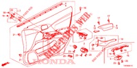 FRONT DOOR LINING (RH) for Honda CIVIC 1.8 SE 5 Doors 5 speed automatic 2012