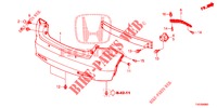 REAR BUMPER  for Honda CIVIC 1.8 SE 5 Doors 5 speed automatic 2012