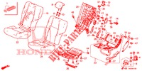 REAR SEAT/SEATBELT (G.) for Honda CIVIC 1.8 SE 5 Doors 5 speed automatic 2012