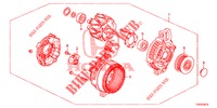 ALTERNATOR (DENSO) (DIESEL) (2.2L) for Honda CIVIC DIESEL 2.2 ES 5 Doors 6 speed manual 2012