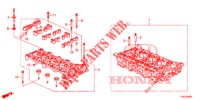 CYLINDER HEAD (DIESEL) (2.2L) for Honda CIVIC DIESEL 2.2 ES 5 Doors 6 speed manual 2012