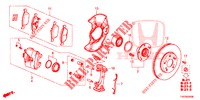 FRONT BRAKE  for Honda CIVIC DIESEL 2.2 ES 5 Doors 6 speed manual 2012