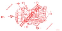GROMMET (INFERIEUR) for Honda CIVIC DIESEL 2.2 ES 5 Doors 6 speed manual 2012