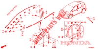 MOLDING/PROTECTOR  for Honda CIVIC DIESEL 2.2 ES 5 Doors 6 speed manual 2012
