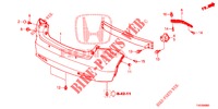 REAR BUMPER  for Honda CIVIC DIESEL 2.2 ES 5 Doors 6 speed manual 2012