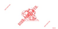 STARTER MOTOR (DENSO) (DIESEL) (2.2L) for Honda CIVIC DIESEL 2.2 ES 5 Doors 6 speed manual 2012