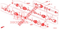 FRONT DRIVESHAFT/HALF SHA FT (DIESEL) (2.2L) for Honda CIVIC DIESEL 2.2 EXCLUSIVE 5 Doors 6 speed manual 2012