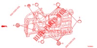 GROMMET (INFERIEUR) for Honda CIVIC DIESEL 2.2 EXCLUSIVE 5 Doors 6 speed manual 2012