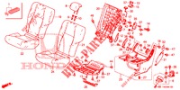 REAR SEAT/SEATBELT (G.) for Honda CIVIC DIESEL 2.2 EXCLUSIVE 5 Doors 6 speed manual 2012