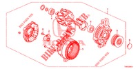 ALTERNATOR (DENSO) (DIESEL) (2.2L) for Honda CIVIC DIESEL 2.2 S 5 Doors 6 speed manual 2012