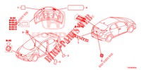EMBLEMS/CAUTION LABELS  for Honda CIVIC DIESEL 2.2 S 5 Doors 6 speed manual 2012