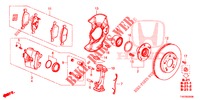 FRONT BRAKE  for Honda CIVIC DIESEL 2.2 S 5 Doors 6 speed manual 2012