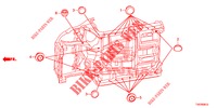 GROMMET (INFERIEUR) for Honda CIVIC DIESEL 2.2 S 5 Doors 6 speed manual 2012