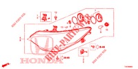 HEADLIGHT  for Honda CIVIC DIESEL 2.2 S 5 Doors 6 speed manual 2012