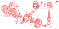 CRANKSHAFT/PISTON (DIESEL) (2.2L) for Honda CIVIC DIESEL 2.2 ELEGANCE 5 Doors 6 speed manual 2012