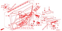 FRONT DOOR LINING (RH) for Honda CIVIC DIESEL 2.2 ELEGANCE 5 Doors 6 speed manual 2012