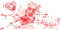 FRONT SEAT COMPONENTS (D.) (HAUTEUR MANUELLE) for Honda CIVIC DIESEL 2.2 ELEGANCE 5 Doors 6 speed manual 2012