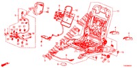 FRONT SEAT COMPONENTS (G.) (SIEGE REGLAGE MANUEL) for Honda CIVIC DIESEL 2.2 ELEGANCE 5 Doors 6 speed manual 2012