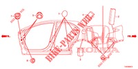GROMMET (LATERAL) for Honda CIVIC DIESEL 2.2 ELEGANCE 5 Doors 6 speed manual 2012