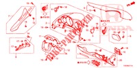 INSTRUMENT GARNISH (COTE DE CONDUCTEUR) (RH) for Honda CIVIC DIESEL 2.2 ELEGANCE 5 Doors 6 speed manual 2012