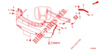 REAR BUMPER  for Honda CIVIC DIESEL 2.2 ELEGANCE 5 Doors 6 speed manual 2012