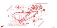 HEADLIGHT  for Honda CIVIC 1.4 EXECUTIVE 5 Doors 6 speed manual 2013