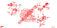 ENGINE MOUNTS (1.4L) for Honda CIVIC 1.4 S 5 Doors 6 speed manual 2013