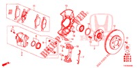 FRONT BRAKE  for Honda CIVIC 1.4 S 5 Doors 6 speed manual 2013