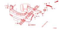 REAR BUMPER  for Honda CIVIC 1.4 S 5 Doors 6 speed manual 2013