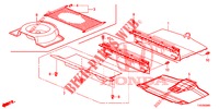 REAR FLOOR BOX  for Honda CIVIC 1.4 SE 5 Doors 6 speed manual 2013
