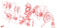 FRONT BRAKE  for Honda CIVIC DIESEL 1.6 ES 5 Doors 6 speed manual 2013