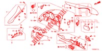 INSTRUMENT GARNISH (COTE DE CONDUCTEUR) (RH) for Honda CIVIC DIESEL 1.6 ES 5 Doors 6 speed manual 2013