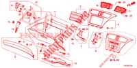 INSTRUMENT GARNISH (COTE DE PASSAGER) (RH) for Honda CIVIC DIESEL 1.6 ES 5 Doors 6 speed manual 2013