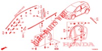 MOLDING/PROTECTOR  for Honda CIVIC DIESEL 1.6 ES 5 Doors 6 speed manual 2013