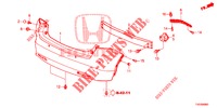 REAR BUMPER  for Honda CIVIC DIESEL 1.6 ES 5 Doors 6 speed manual 2013