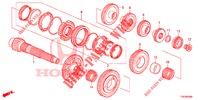COUNTERSHAFT (DIESEL) (1.6L) for Honda CIVIC DIESEL 1.6 EX 5 Doors 6 speed manual 2013