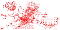 FRONT SEAT COMPONENTS (D.) (HAUTEUR MANUELLE) for Honda CIVIC DIESEL 1.6 EX 5 Doors 6 speed manual 2013