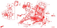 FRONT SEAT COMPONENTS (G.) (SIEGE REGLAGE MANUEL) for Honda CIVIC DIESEL 1.6 EX 5 Doors 6 speed manual 2013