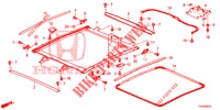 HEADLINER TRIM/SUN SHADE/ SLIDING GLASS  for Honda CIVIC DIESEL 1.6 EX 5 Doors 6 speed manual 2013