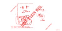 KEY CYLINDER COMPONENTS (INTELLIGENT) for Honda CIVIC DIESEL 1.6 EX 5 Doors 6 speed manual 2013
