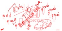 PARKING SENSOR  for Honda CIVIC DIESEL 1.6 EX 5 Doors 6 speed manual 2013