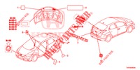 EMBLEMS/CAUTION LABELS  for Honda CIVIC DIESEL 1.6 S 5 Doors 6 speed manual 2013