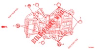 GROMMET (INFERIEUR) for Honda CIVIC DIESEL 1.6 S 5 Doors 6 speed manual 2013