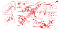 INSTRUMENT GARNISH (COTE DE CONDUCTEUR) (RH) for Honda CIVIC DIESEL 1.6 S 5 Doors 6 speed manual 2013