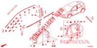 MOLDING/PROTECTOR  for Honda CIVIC DIESEL 1.6 S 5 Doors 6 speed manual 2013