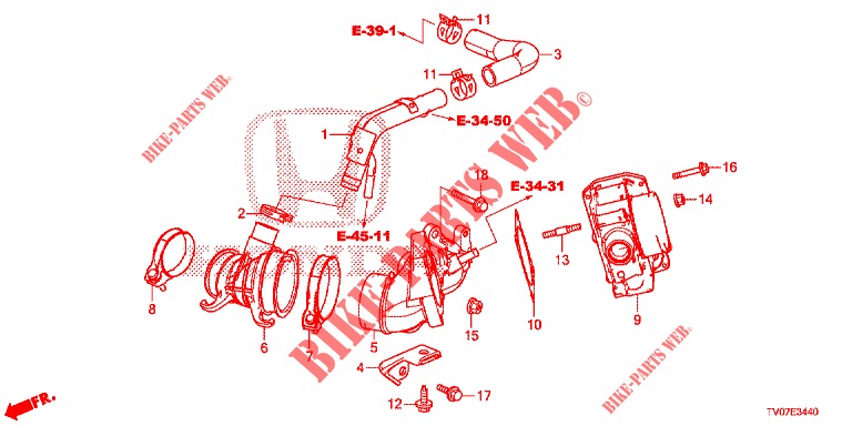 CONTROL VALVE INLET PRESSURE (DIESEL) (1.6L) for Honda CIVIC DIESEL 1.6 S 5 Doors 6 speed manual 2013