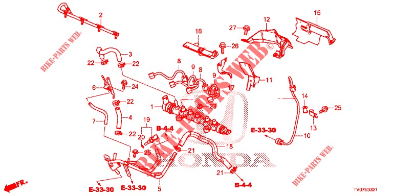 FUEL RAIL/HIGH PRESSURE P UMP (DIESEL) (1.6L) for Honda CIVIC DIESEL 1.6 S 5 Doors 6 speed manual 2013