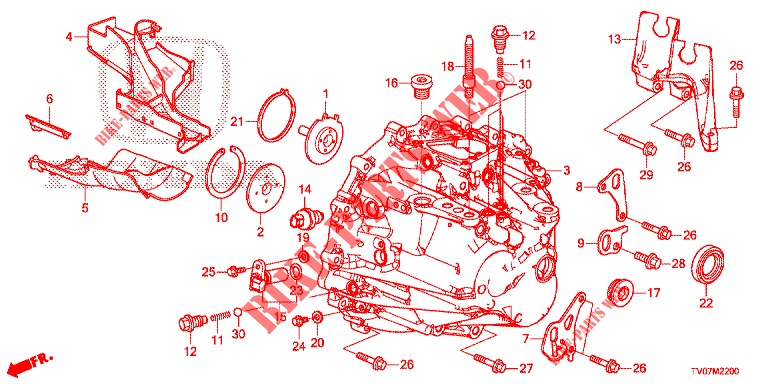 P.S. GEAR BOX (DIESEL) (1.6L) for Honda CIVIC DIESEL 1.6 S 5 Doors 6 speed manual 2013