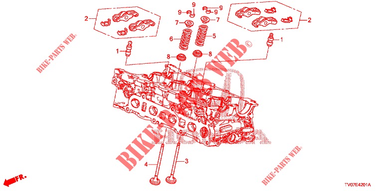 VALVE/ROCKER ARM (DIESEL) (1.6L) for Honda CIVIC DIESEL 1.6 S 5 Doors 6 speed manual 2013